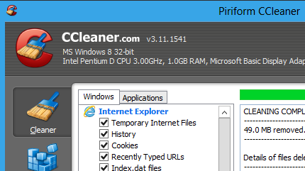 Ccleaner  Windows 8 -  7